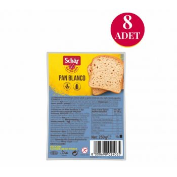 8'li Paket Pan Blanco Ekmek