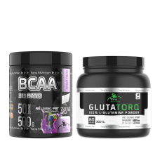 BCAA 500 GR + GLUTATORQ %100 L-GLUTAMINE POWDER 300 GR