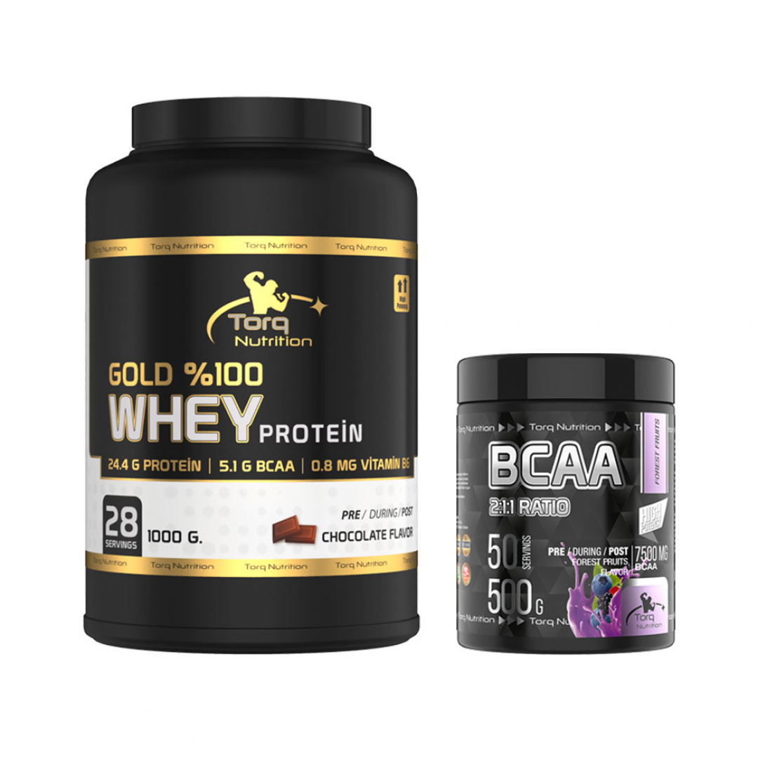 GOLD %100 WHEY PROTEİN 1000 GR + BCAA 500 GR