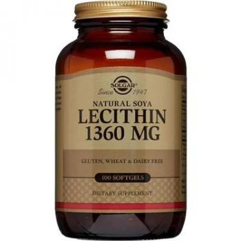 Solgar Lecithin 1360 mg 100 Kapsül