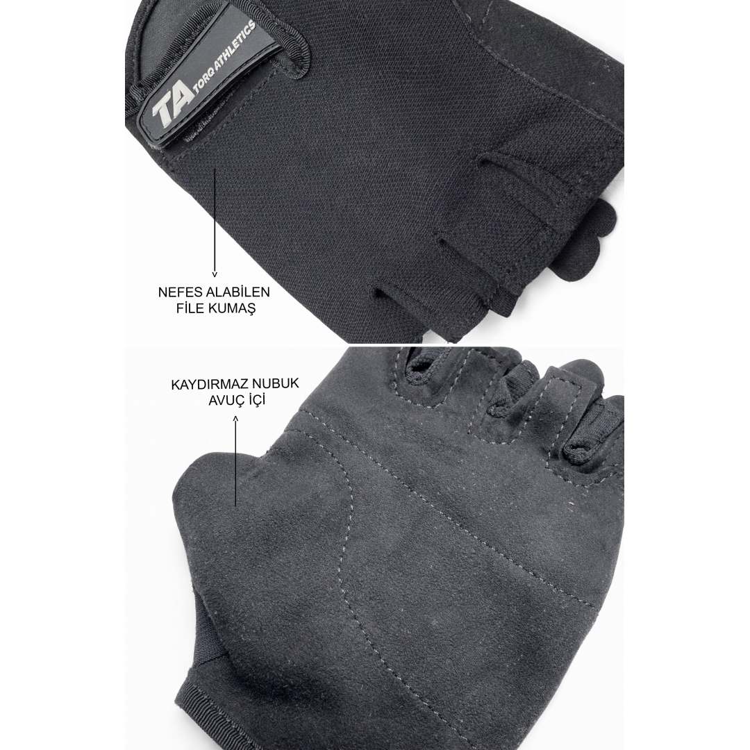 Fitness Eldiven Medium - Siyah M Beden 