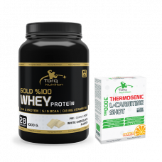 GOLD %100 WHEY PROTEİN 1000 GR + THERMOGENIC L-CARNITINE SHOT 8 ADET