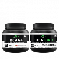 BCAA+ 500 GR + CREATORQ %100 Micronized Creatine Monohydrate Powder 300 GR