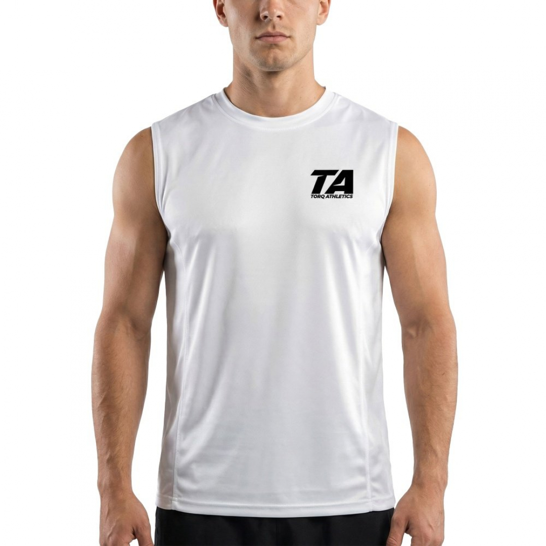 Sıfır Kol Tişört Beyaz M Beden 