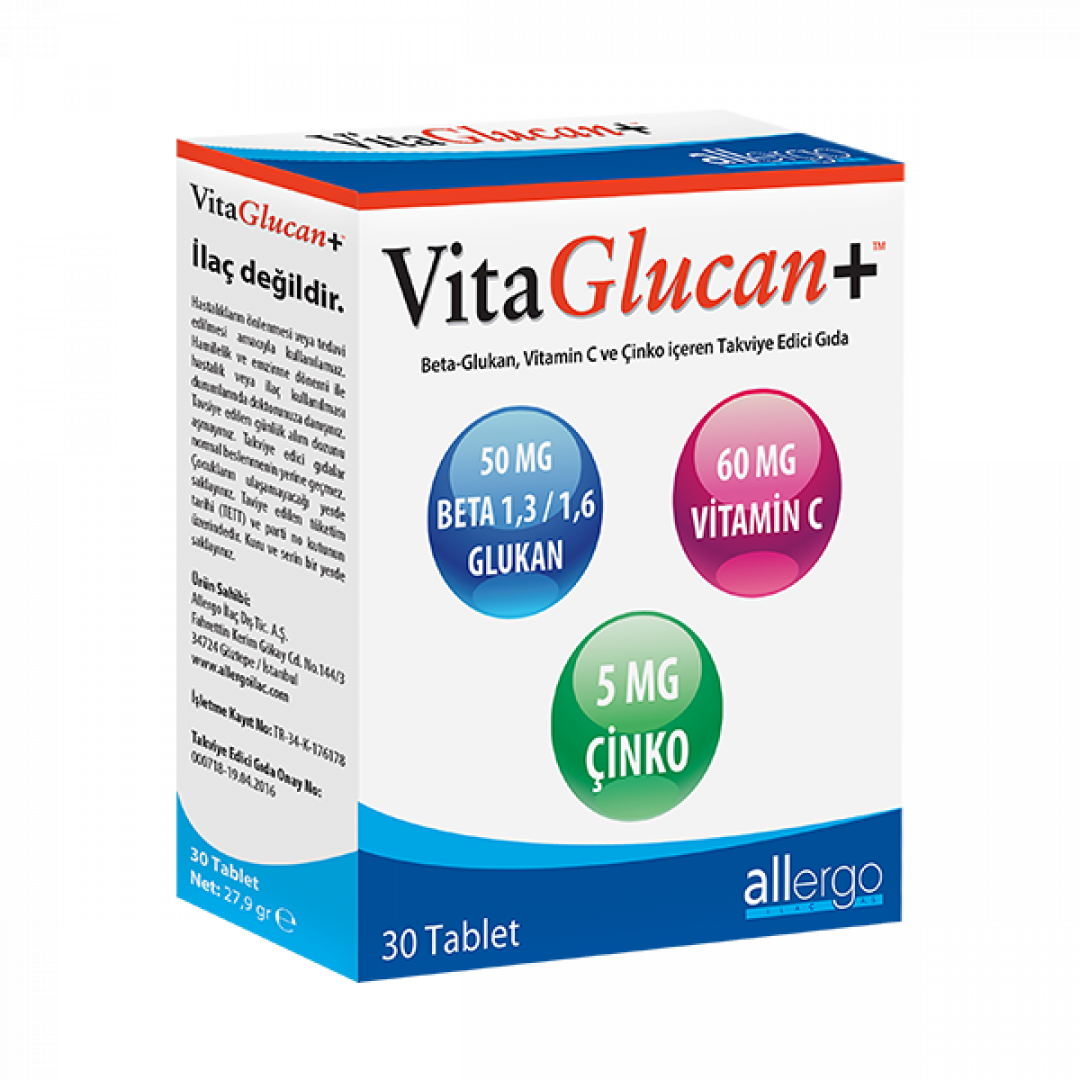 VitaGlucan+ (Beta Glukan + Vitamin C + Çinko)